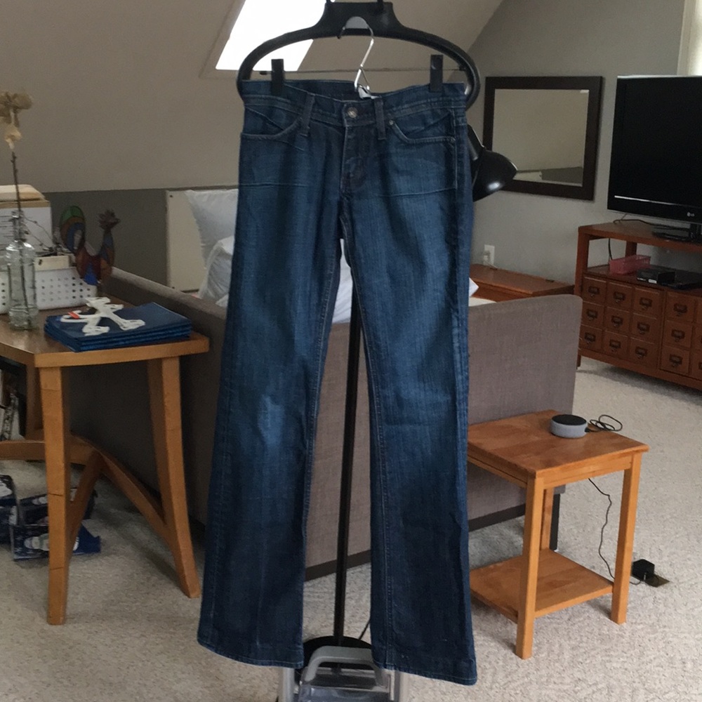 Habitual dark denim low rise bootcut jeans Size 25